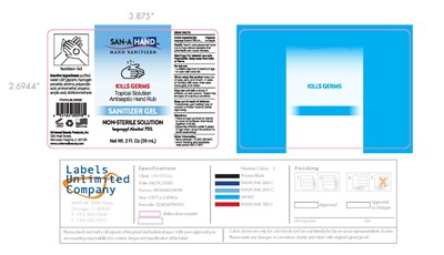 Sanitizer Gel Label (13. Label   Vdh Hand Sanitizer Gel)